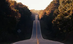 Picture of a long road